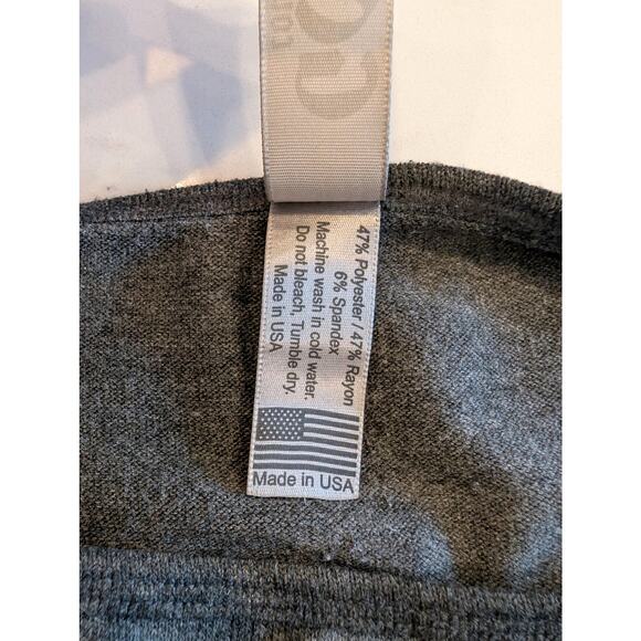 Go Couture Women’s Heart Graphic Long Sleeve Top Gray Oversized Size M - Picture 4 of 6